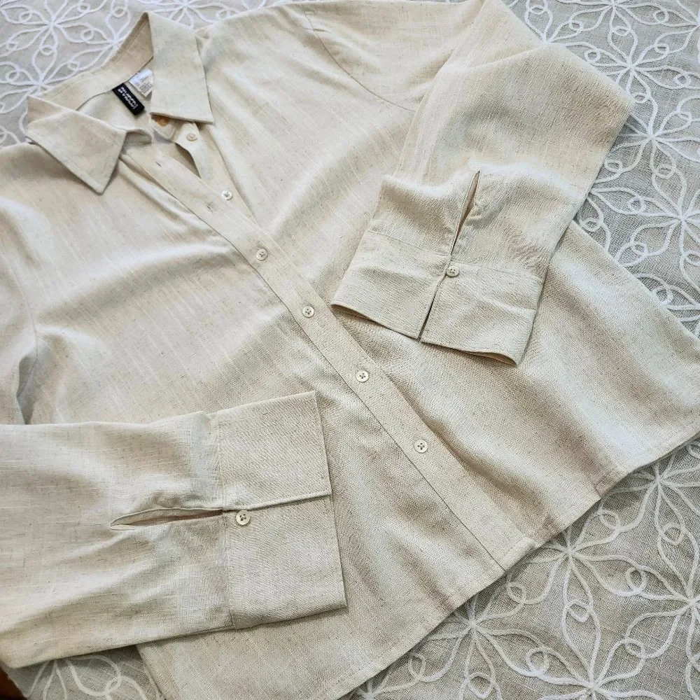 Divided H&M Linen Blend Shirt - Picture 5 of 12